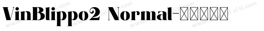 VinBlippo2 Normal字体转换